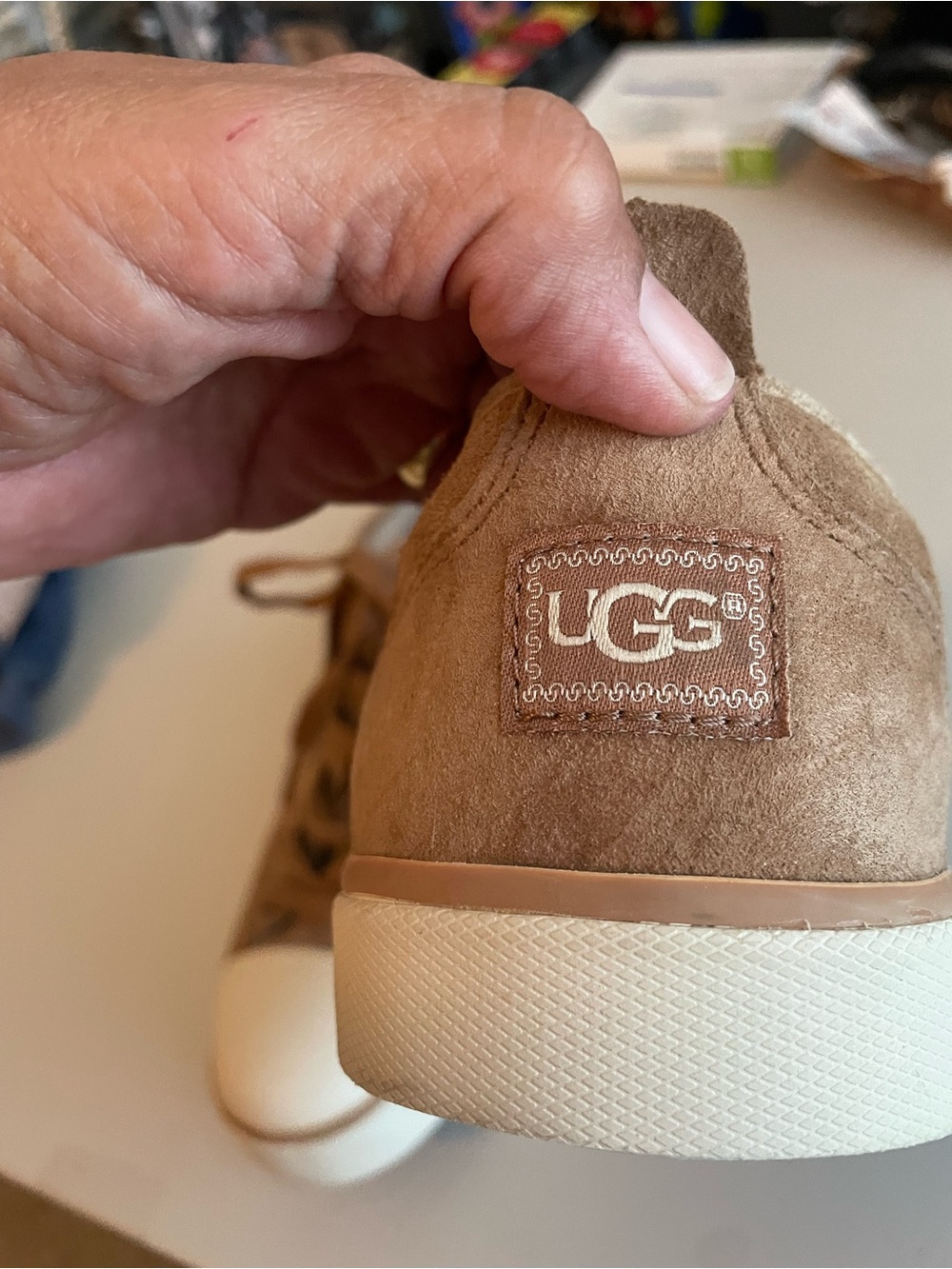 Ugg Evera Chestnut Suede Sneakers in Sz 10 in like new condition - Picture 14 of 16